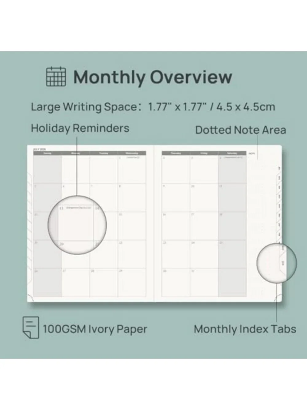 Large Academic Weekly Planner 2026-2027 - 8.5